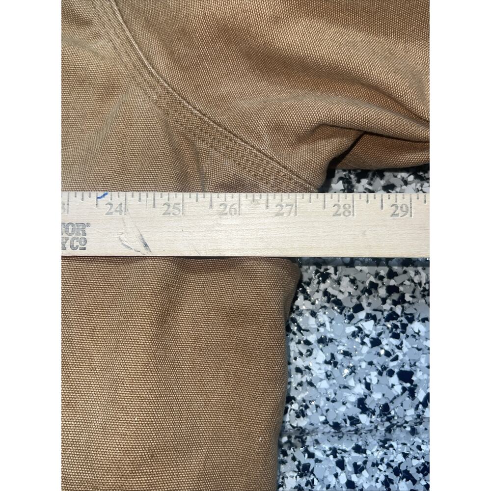 Vintage Carhartt Santa Fe Jacket Duck Red Quilt Lined With Hood J13 BRN 2XL USA - Picture 9 of 16